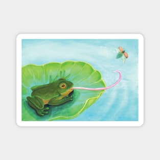 Frog Catching Bug Magnet