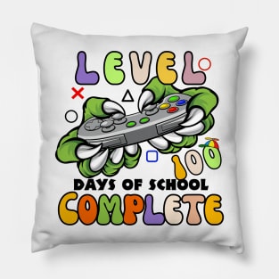 Level 100 Days Of School Unlocked Boys 100th Day Of School Pillow