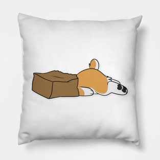 Tired corgi Pillow