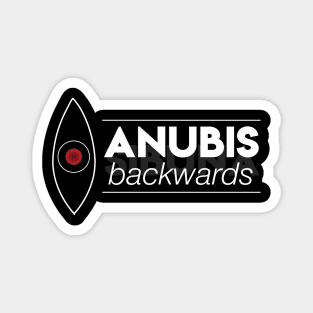 Anubis Backwards Horizontal Logo Magnet