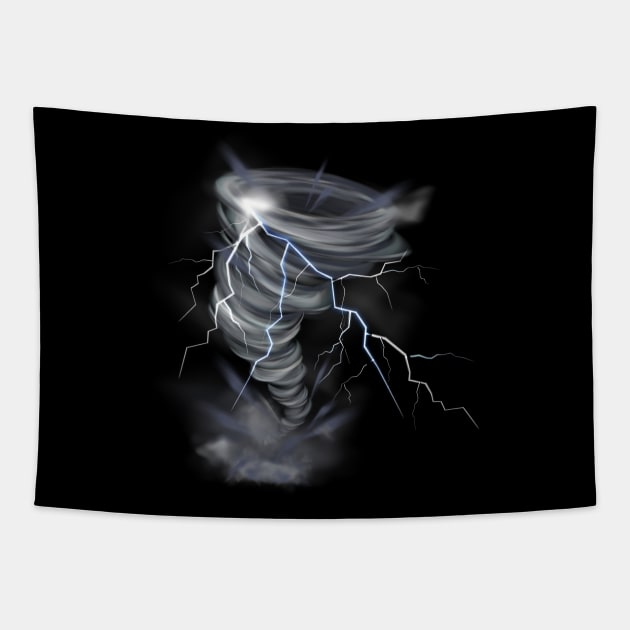 Tornado Storm Chaser Tapestry by Happy Art Designs