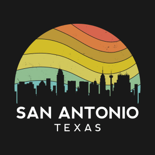 Retro San Antonio Texas Vintage Skyline Lone Star State Houston Austin T-Shirt