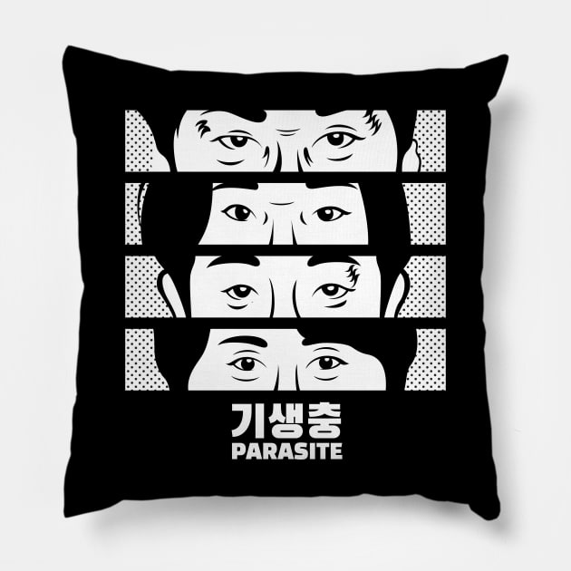 Parasite - The Kim Family Pillow by yeekonline