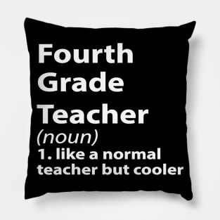 Fourth Grade Teacher Noun Pillow