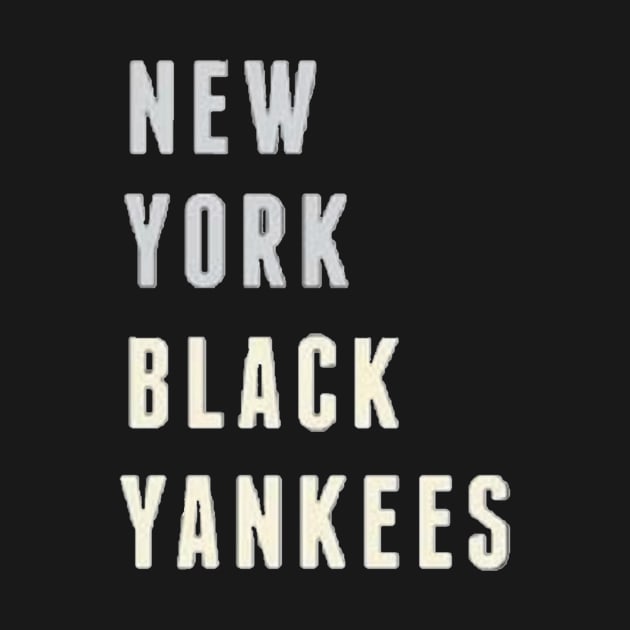 New York Black Yankees RETRO Design by Bleeding Yankee Blue