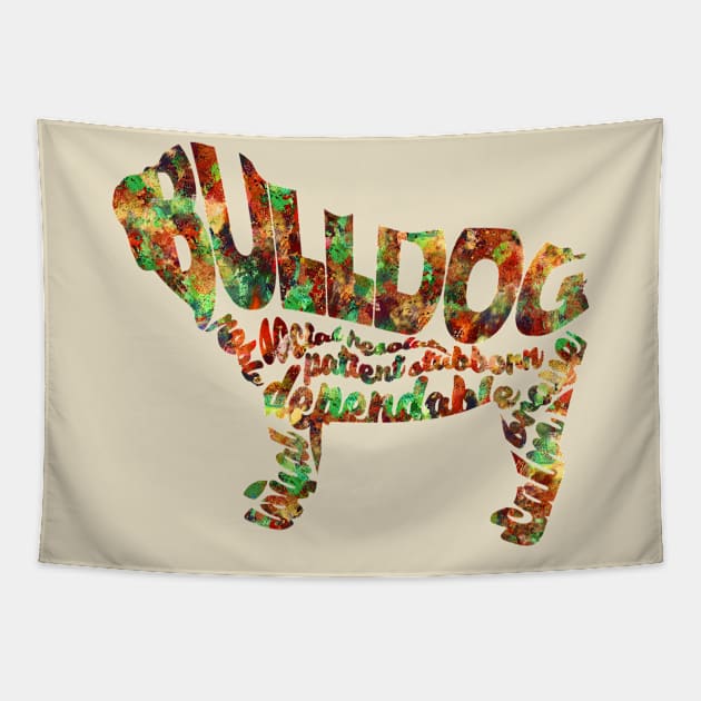 English Bulldog Tapestry by inspirowl