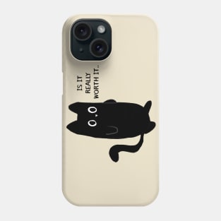 Funny Existential Crisis Cat I Phone Case