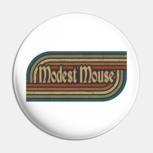 Modest Mouse Vintage Stripes Pin