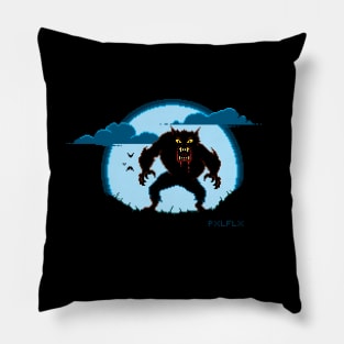 Pixel Wolfman Pillow