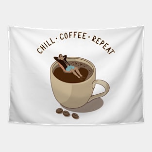 Coffee Repeat Tapestry