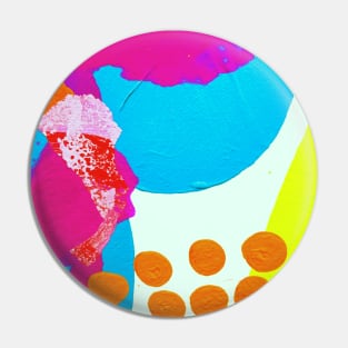 My Colorful Original Contemporary Abstract Art - My Original Art Pin