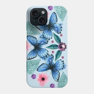 Butterfly Arch - Blue Phone Case