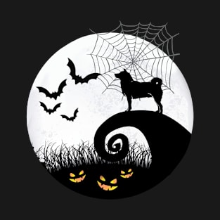 Shiba inu and moon halloween T-Shirt