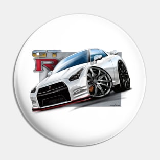 Nissan GTR cartoon Pin