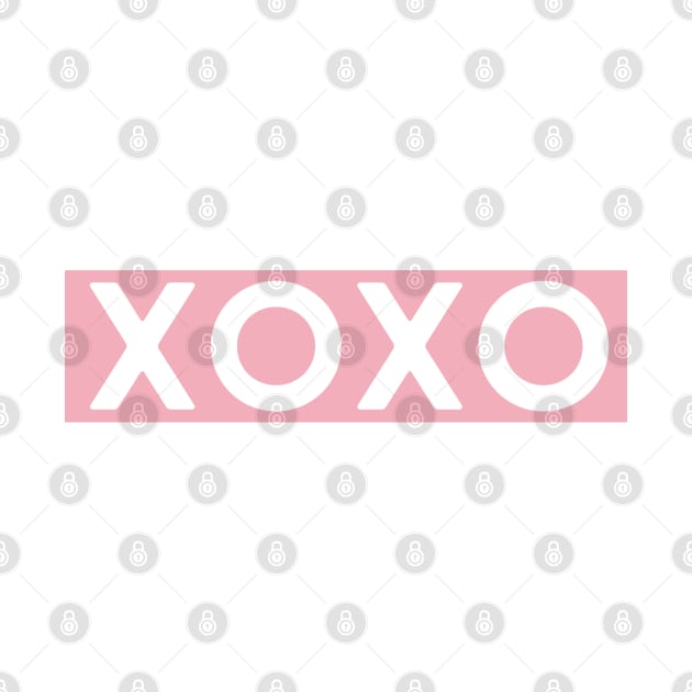 XOXO (pink & white) by LetsOverThinkIt