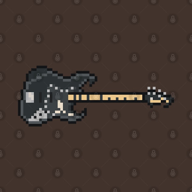 Pixel Black Eagle Bass Guitar by gkillerb