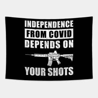 Independence From COVID Depends On Your Shots, Covid Vaccination Tapestry