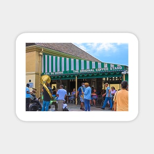 Cafe Du Monde The Original Coffee Stand and Band Magnet
