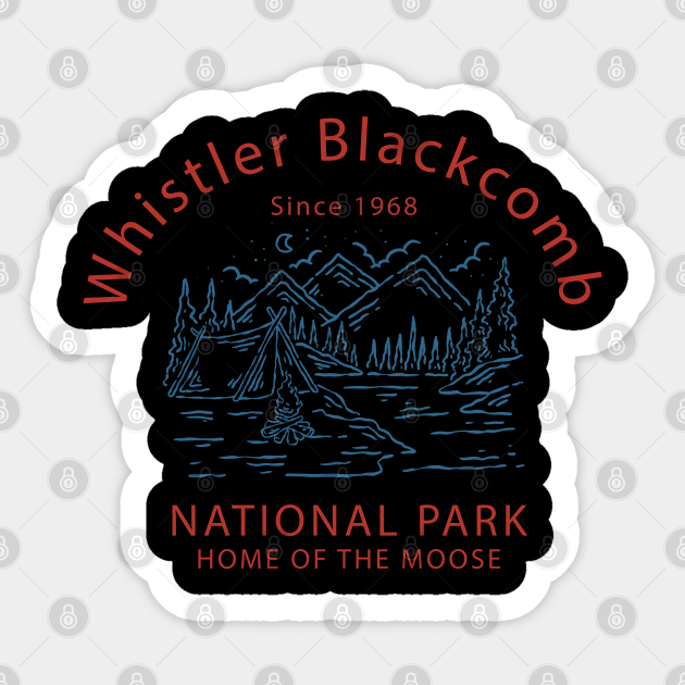 Whistler Blackcomb - Landscape - Sticker | TeePublic