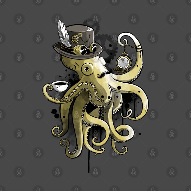 Steampunk octopus by NemiMakeit