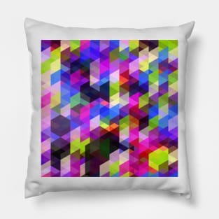 Geometric shapes in bright colors Pillow