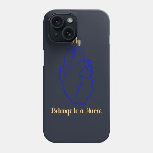 Valentine’s Day anatomical heart quotes for nurses Phone Case