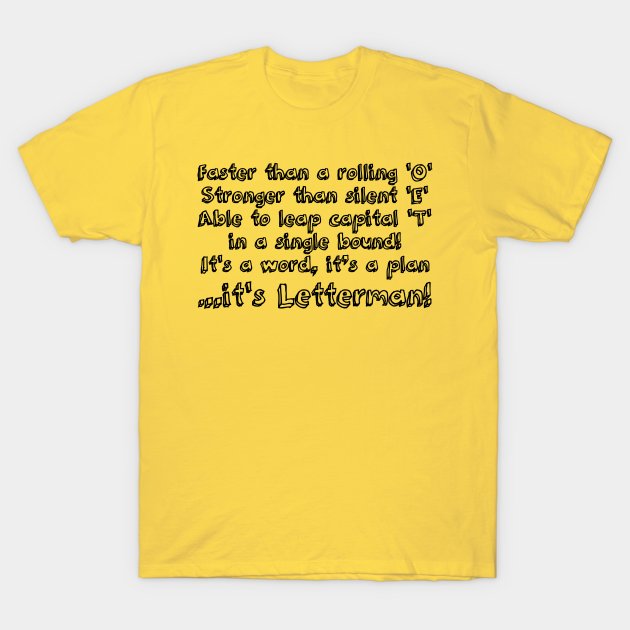 Discover It's Letterman! - Sesame Street - T-Shirt