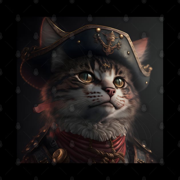 Pirate Cat Portrait by ArtisticCorner