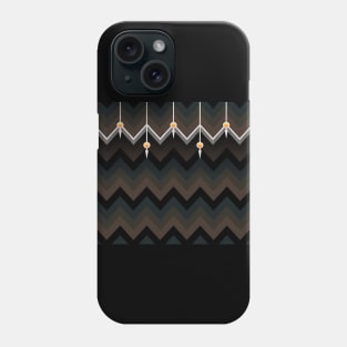 Dark Curtain of Brown and Luminous Tones Phone Case