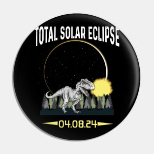 T-rex Solar Eclipse 2024 Pin