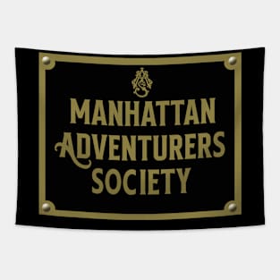 Manhattan Adventurers Society Plaque Tapestry