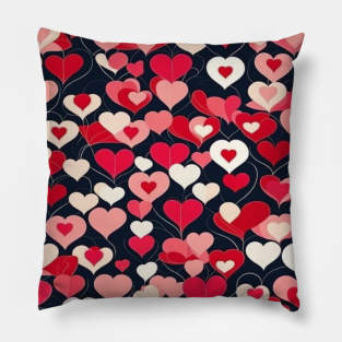 A Dozen Hearts Pillow