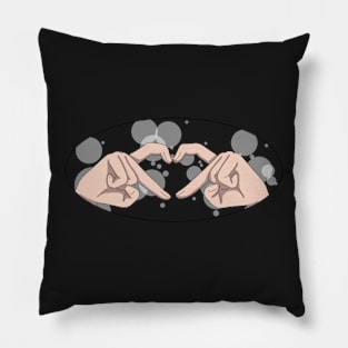 Finger heart Pillow