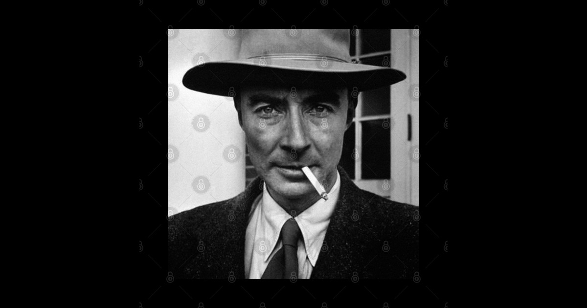 Robert Oppenheimer Smoking Photo - Robert Oppenheimer - Magnet | TeePublic