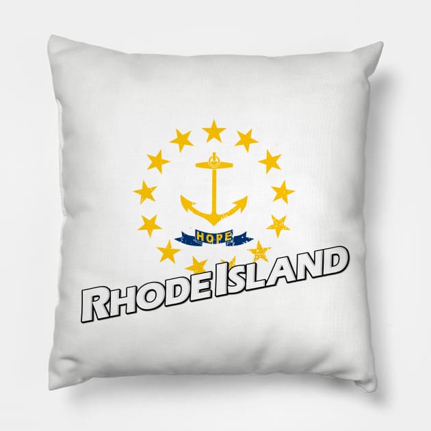 Rhode Island flag Pillow by PVVD