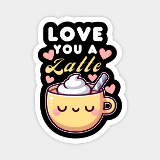 I Love You A Latte Magnet