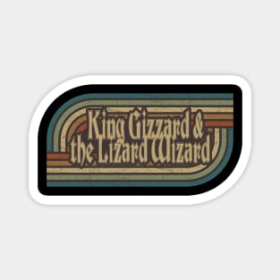 King Gizzard & the Lizard Wizard Vintage Stripes Magnet