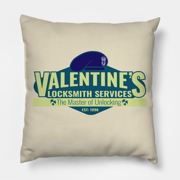 Valentine's Locksmith Services for the Master of Unlocking Pillow by Meta Cortex