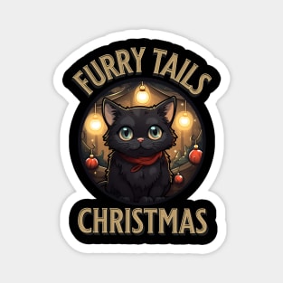 furry tails of christmas Magnet