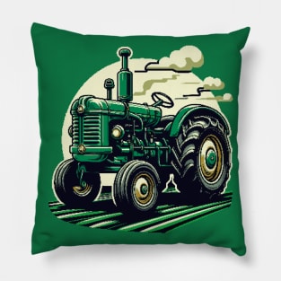 Tractor Pixel Art Pillow