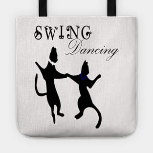 funny cats swing Tote