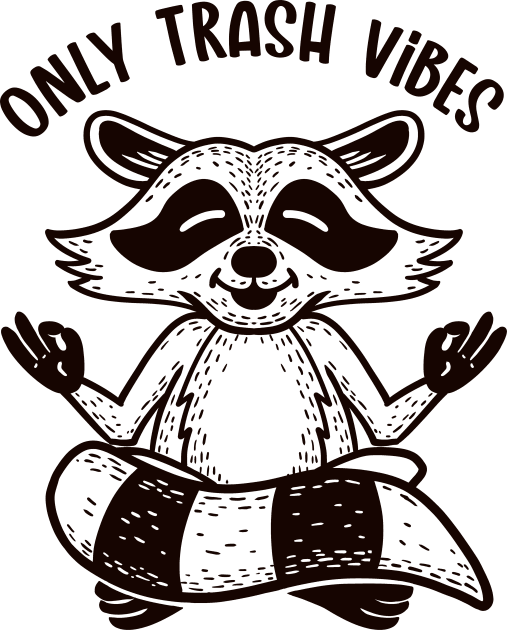 Only Trash Vibes (Lineal) Kids T-Shirt by nickbeta