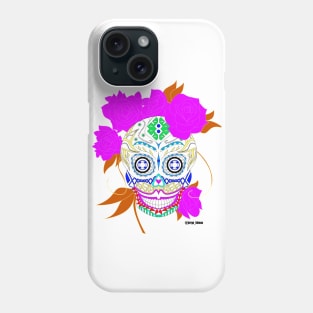 white luxury catrina ecopop Phone Case