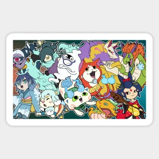 Yo-Kai Watch Stickers Yokai Watch Postcard by Amanomoon