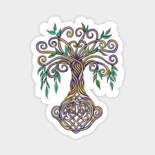 Celtic Tree of Life Nature Colored Magnet