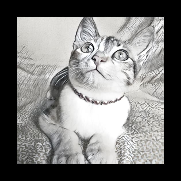 THE ADORABLE LOOK CAT PORTRAIT by CATUNIVERSE