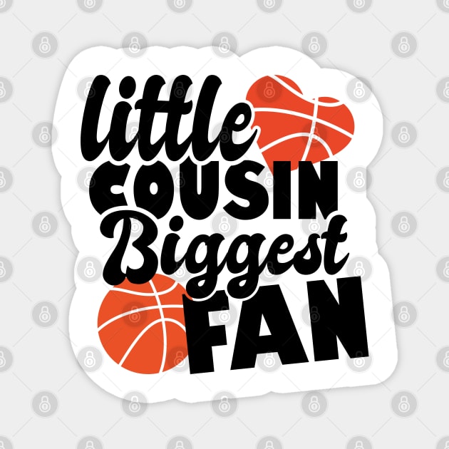 little cousin biggest fan - basketball lover Magnet by artdise