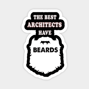beards engineer bearded Architecture Magnet