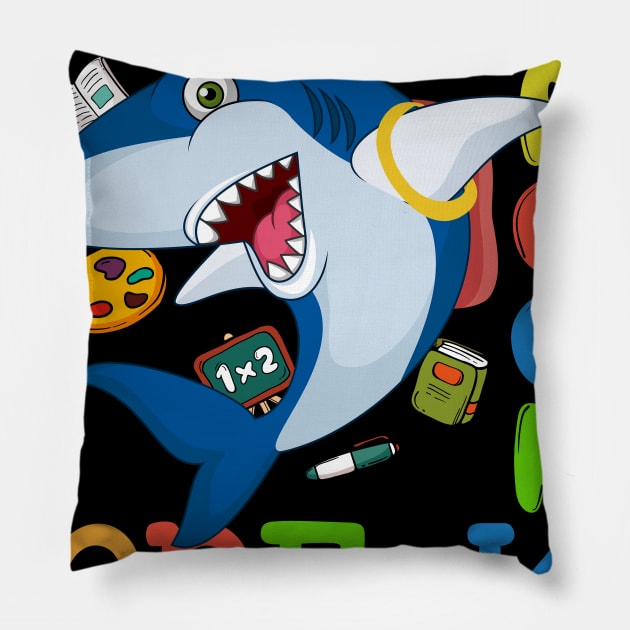 Dabbing Pre-K Shark Back To School Pillow by kateeleone97023