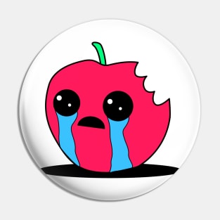 Crying apple Pin